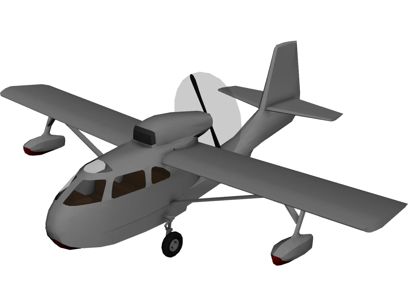 Republic RC-3 Seabee Amphibian 3D Model main preview