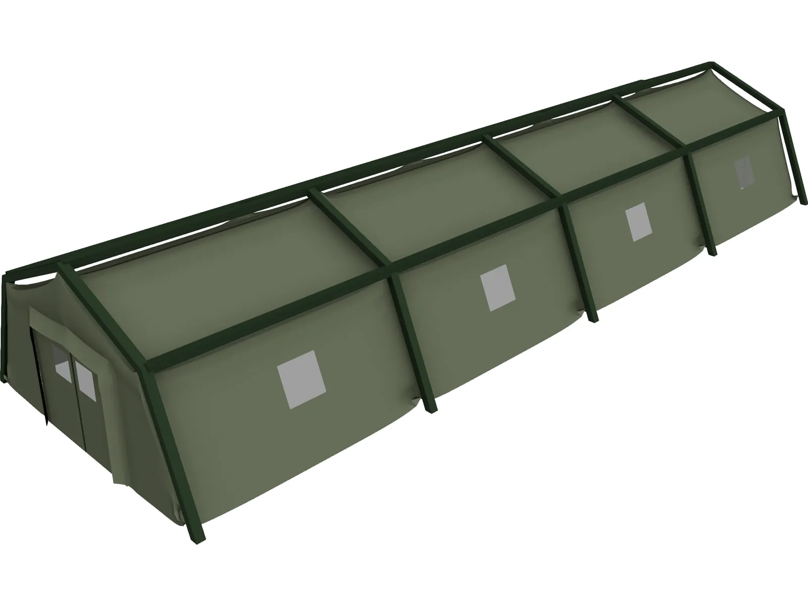 Army Tent 3D Model main preview