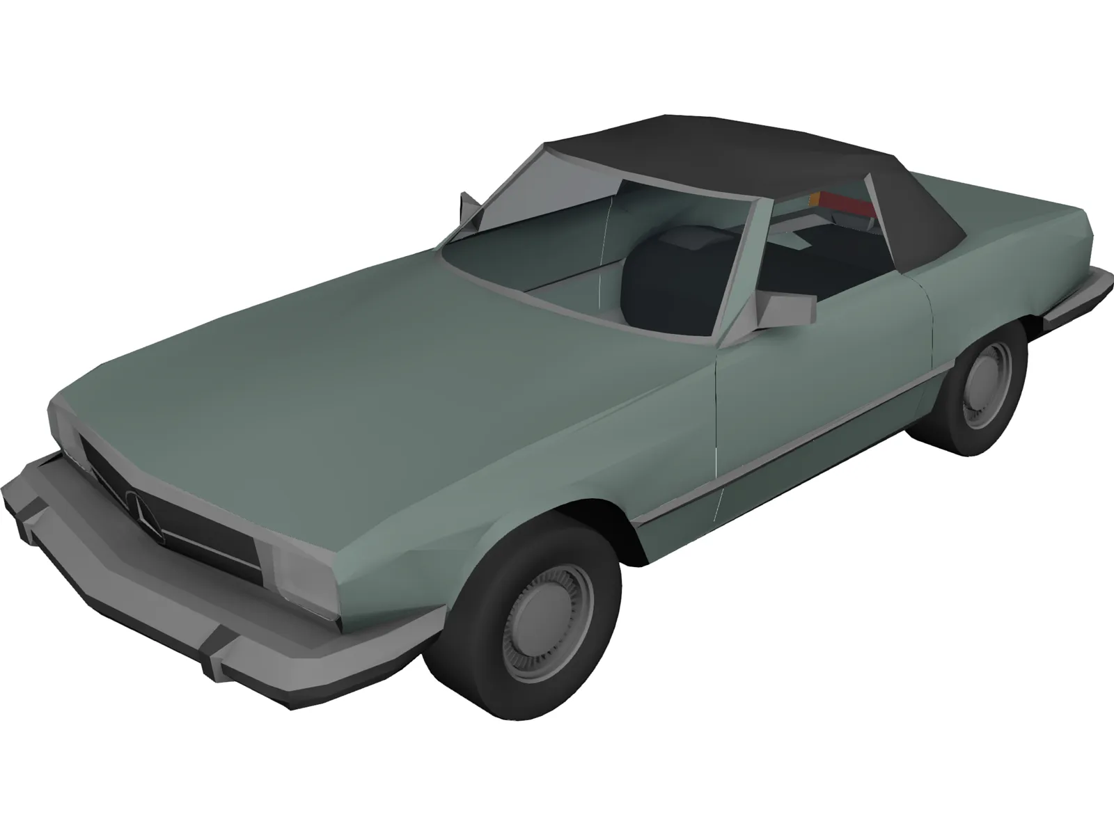 Mercedes-Benz 380 SL (1968) 3D Model main preview