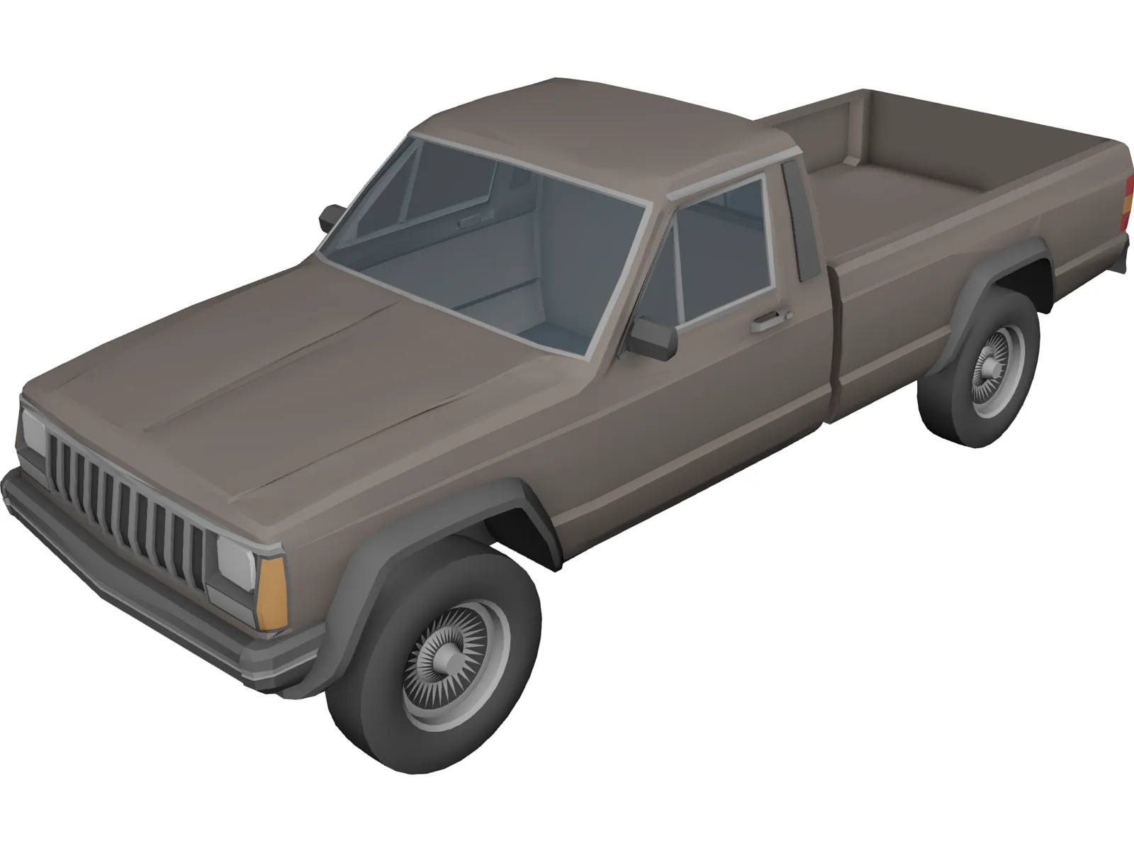 Jeep Cherokee Pickup 3D Model main preview