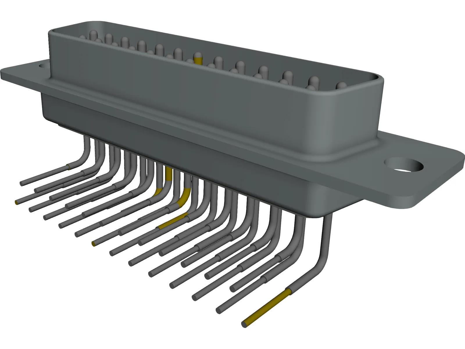 Plug D-25 3D Model main preview