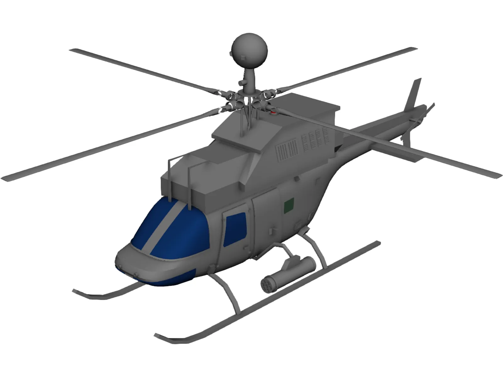 Bell OH-58D Kiowa 3D Model main preview