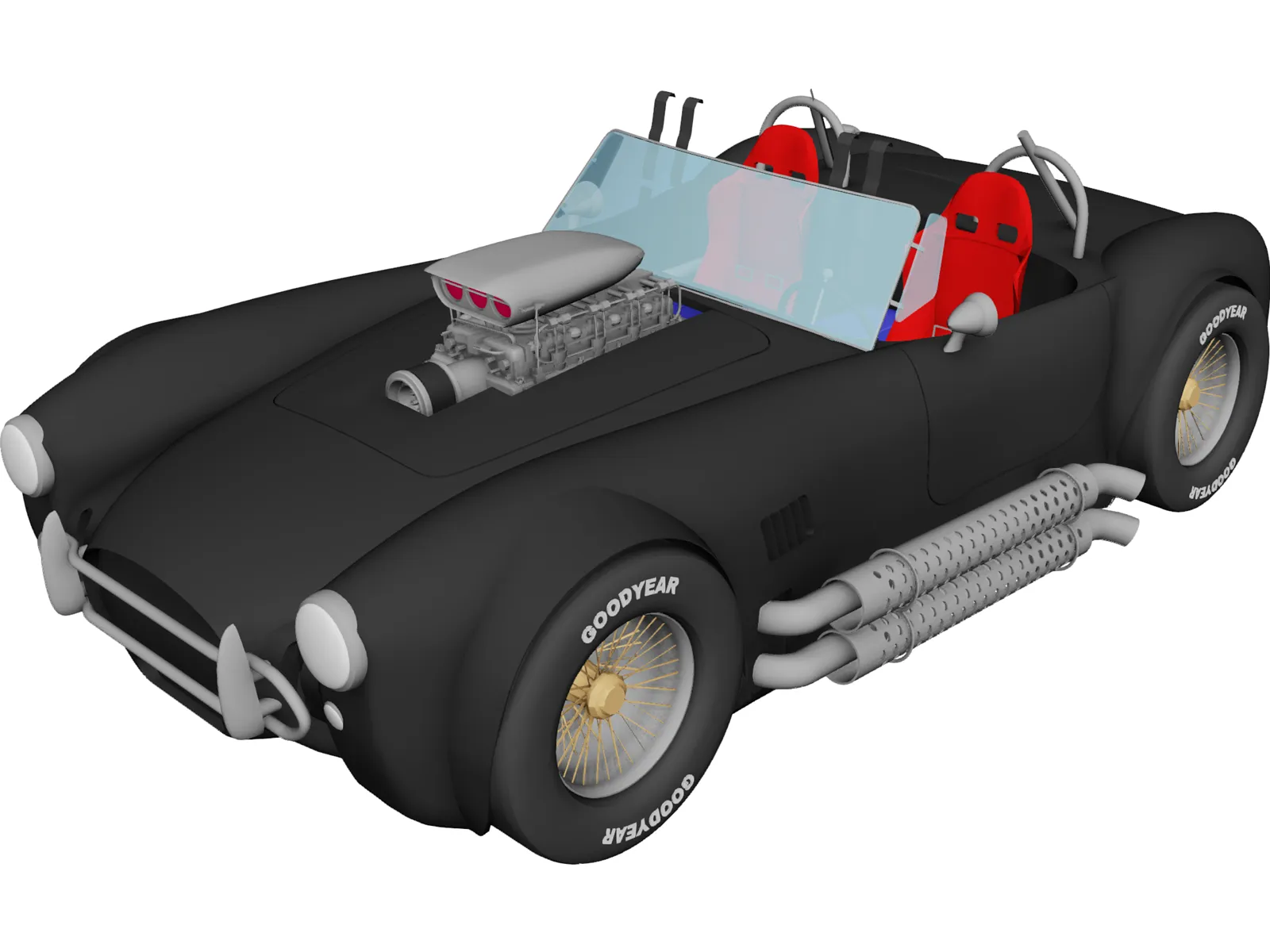 Shelby Cobra [Supercharged] 3D Model main preview