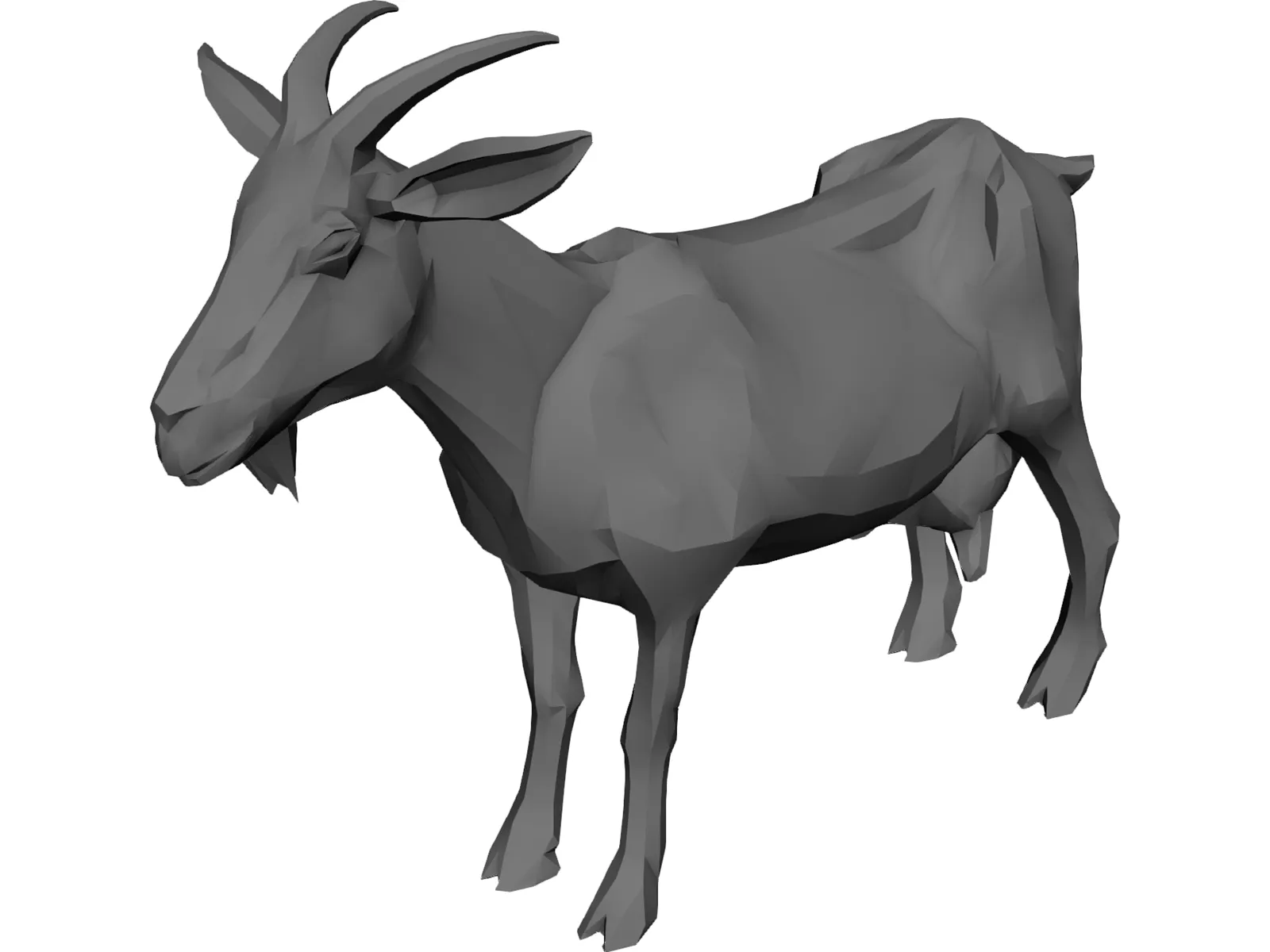 Goat 3D Model main preview