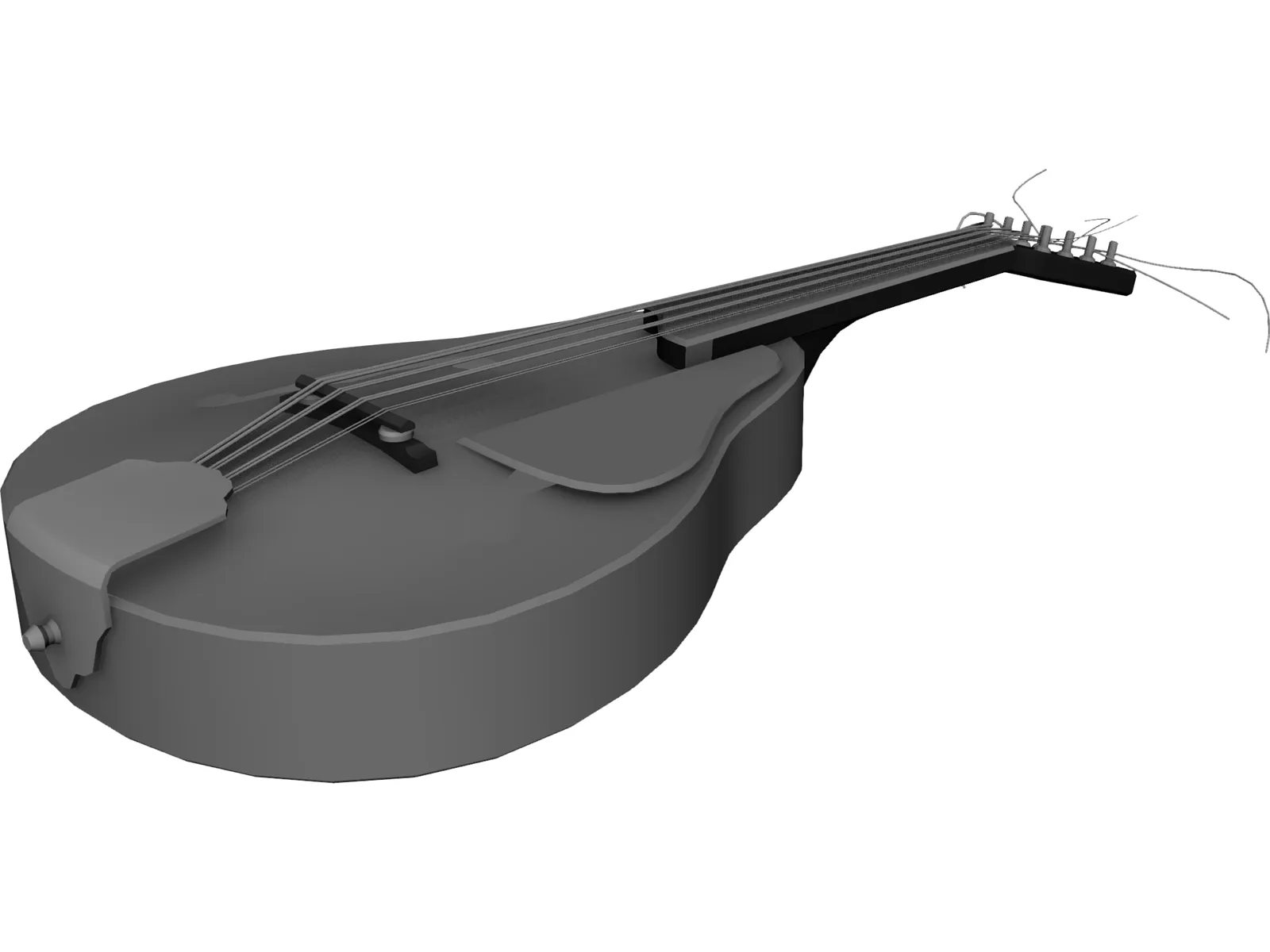 Mandolin 3D Model main preview