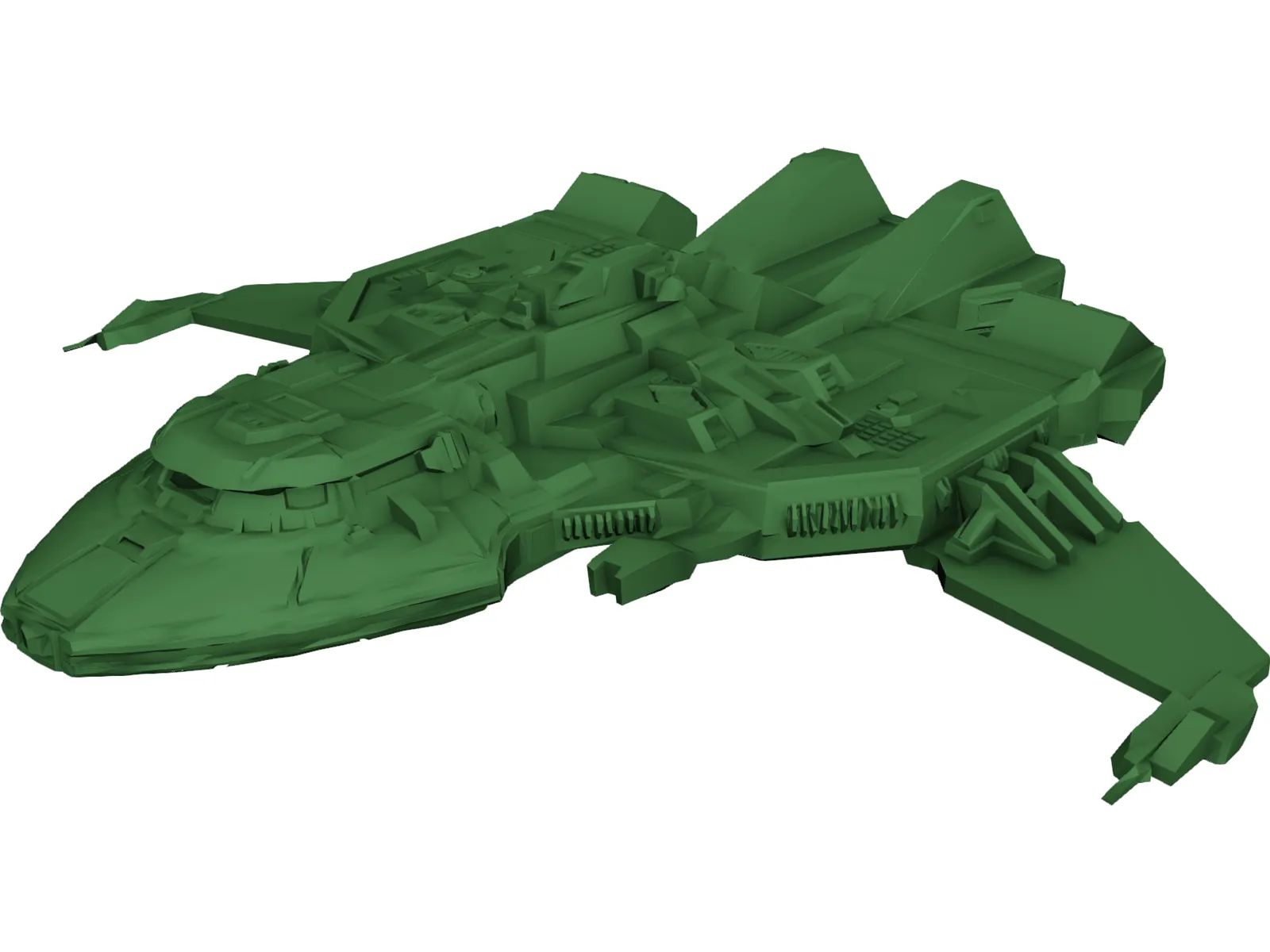 Spaceship 3D Model main preview