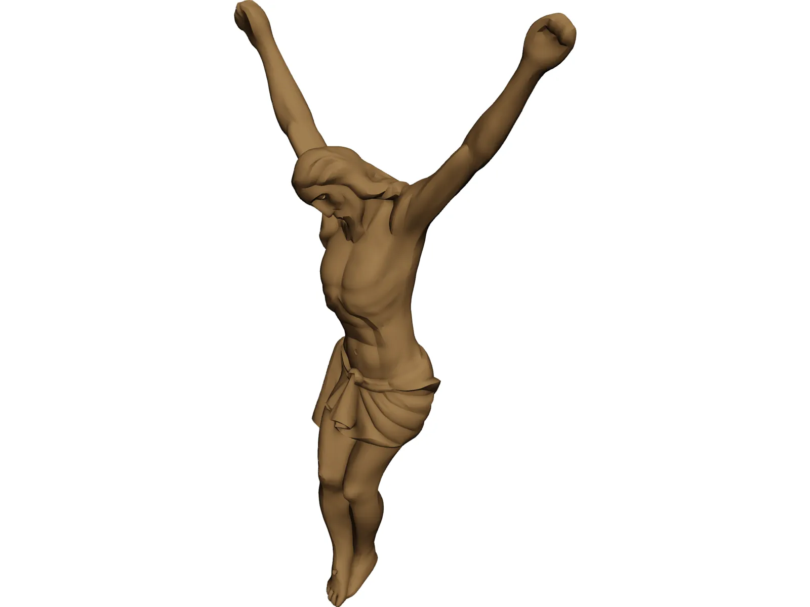 Christ Statue 3D Model main preview