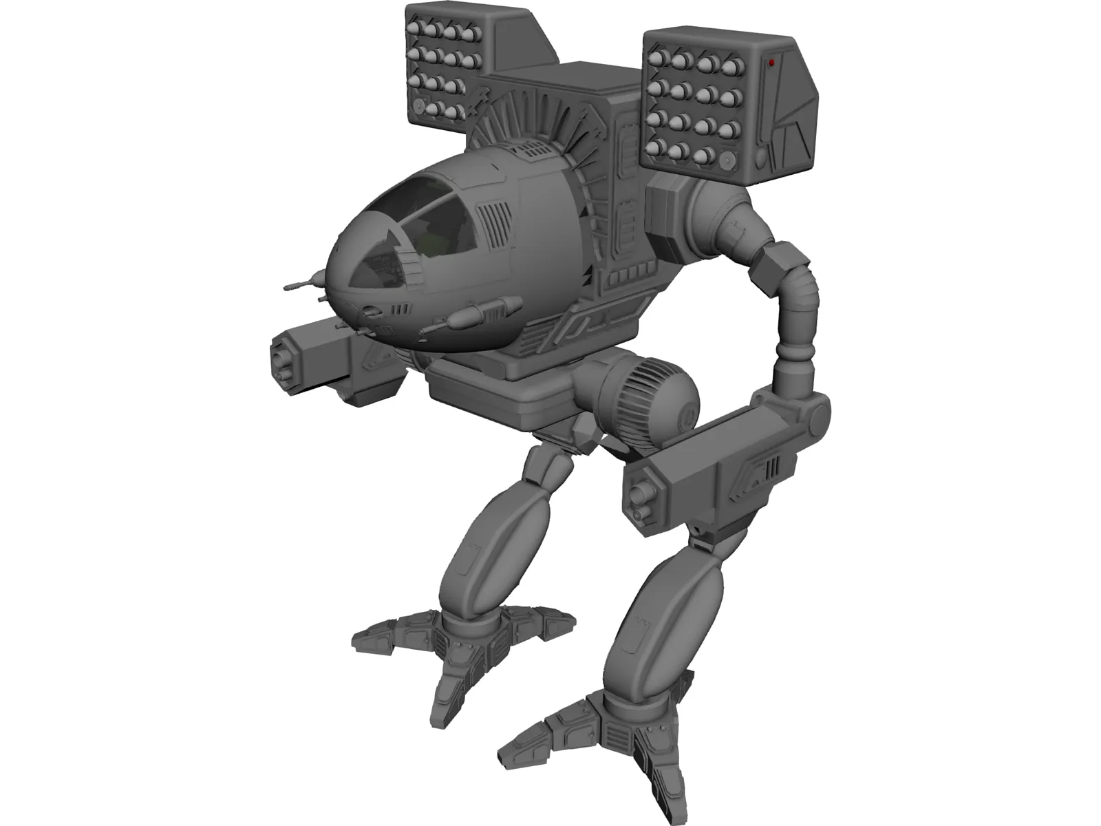 Mad Cat Battle Mech 3D Model main preview