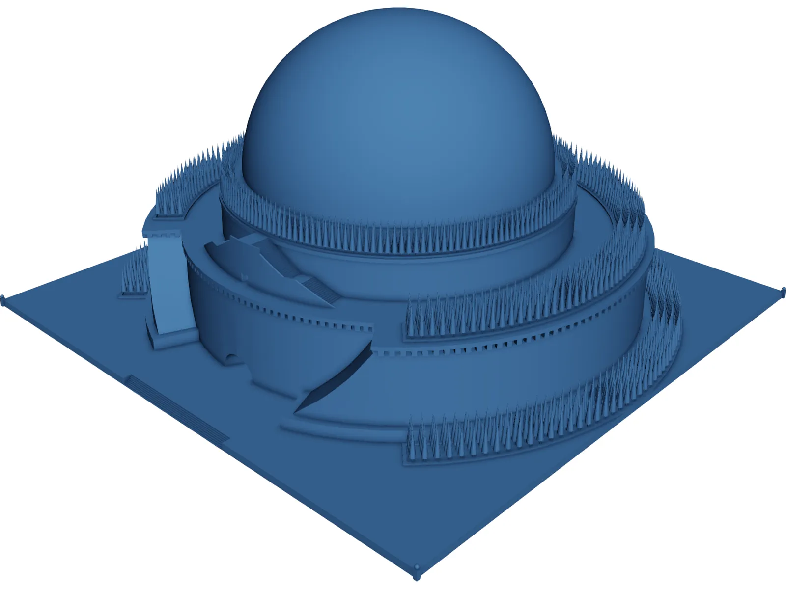 Cenotaph Issac Newton 3D Model main preview