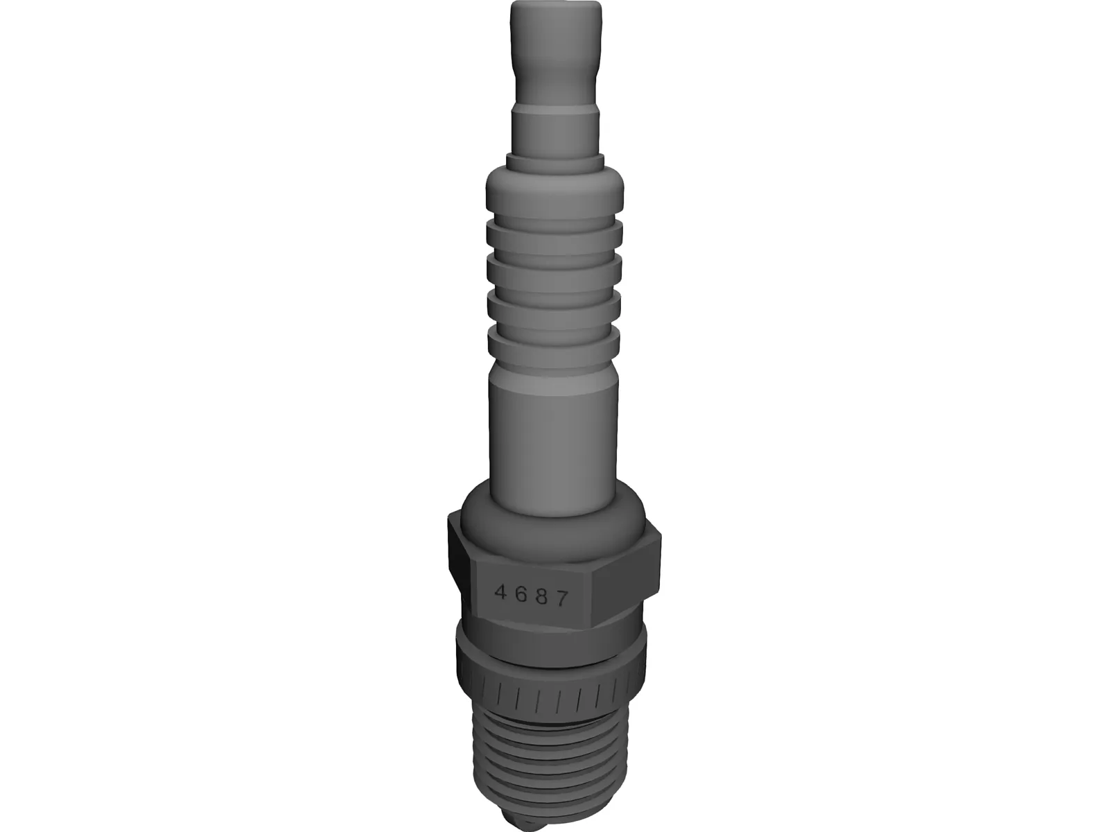 Spark Plug NGK 3D Model main preview