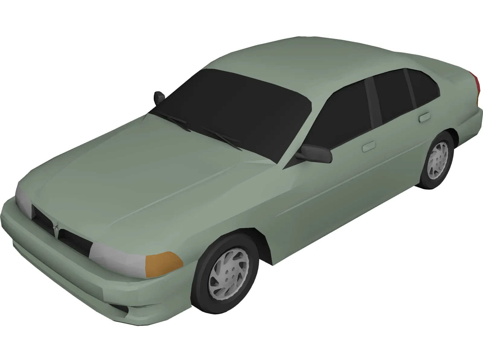 Mitsubishi Mirage 3D Model main preview