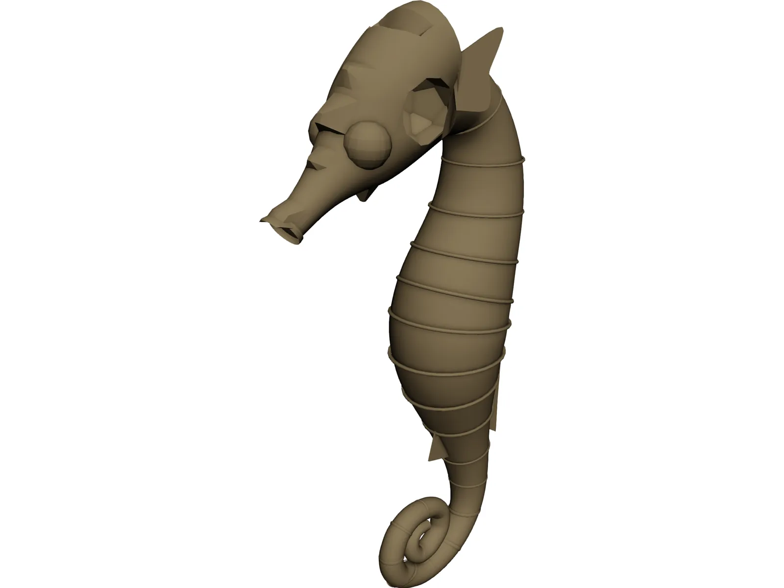 Seahorse 3D Model main preview