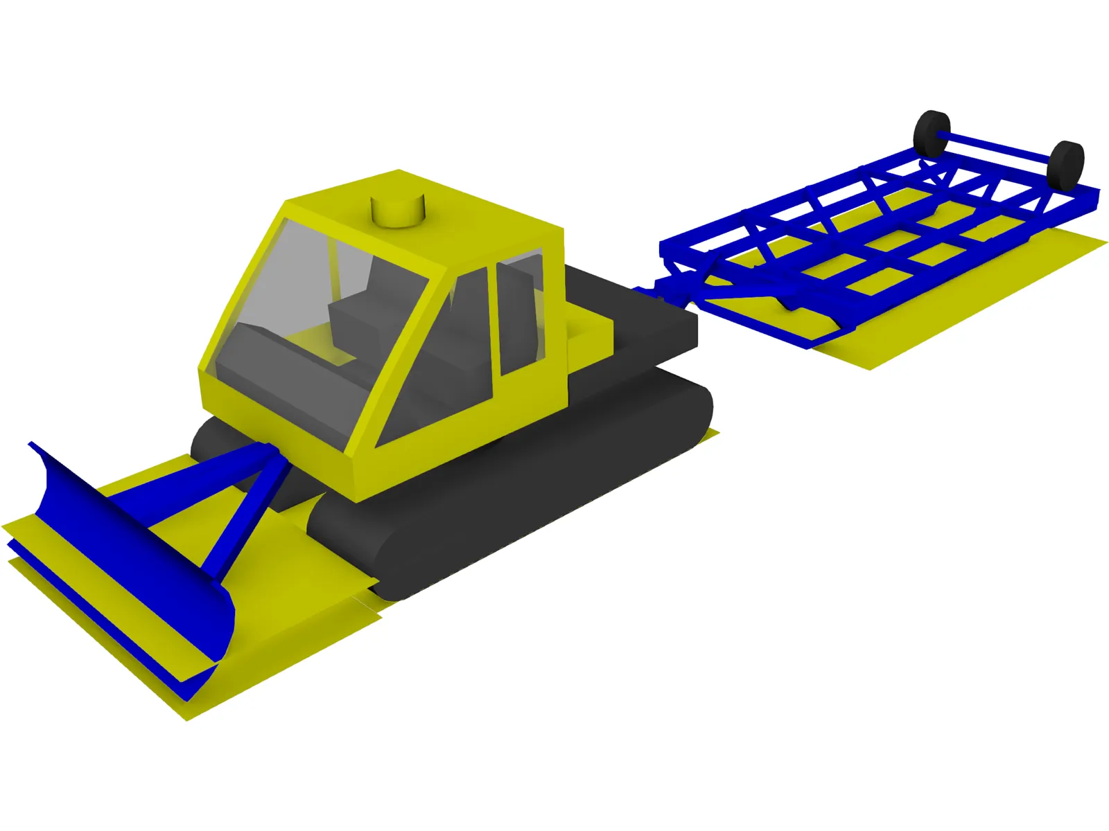 Bombardier BR-275 Groomer [+Drag] 3D Model main preview