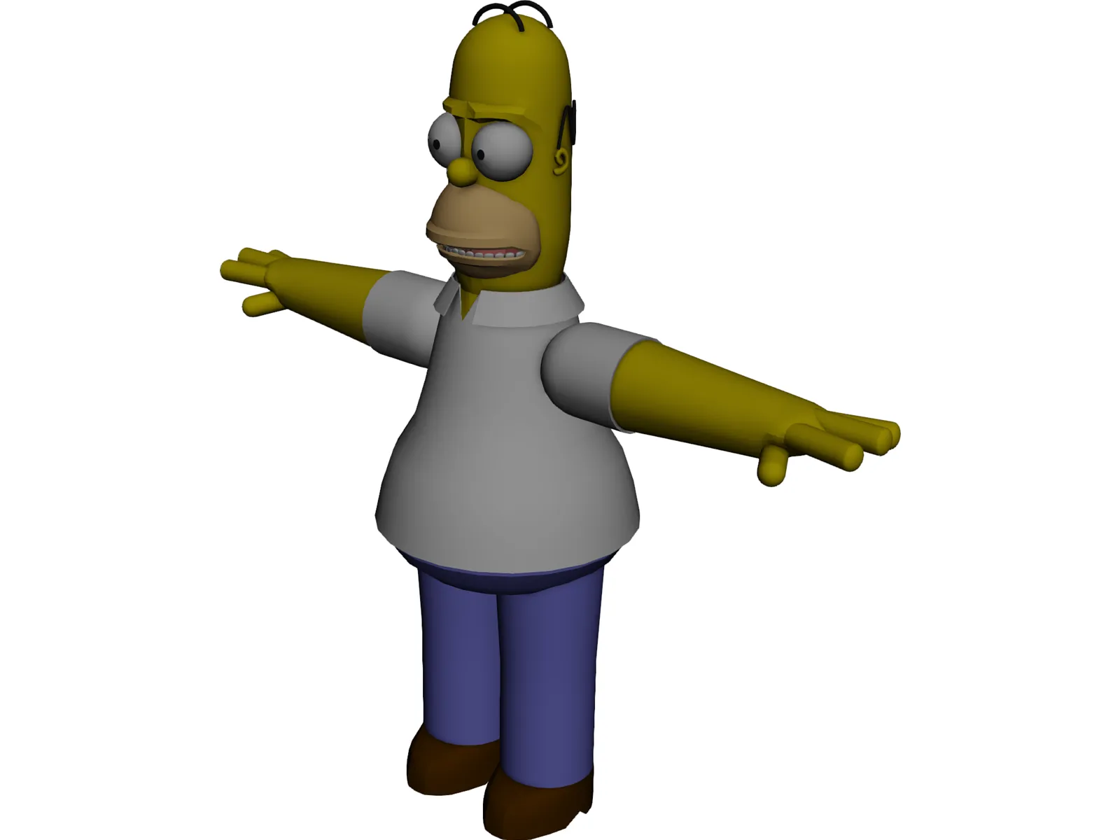 Simpsons Homer 3D Model main preview