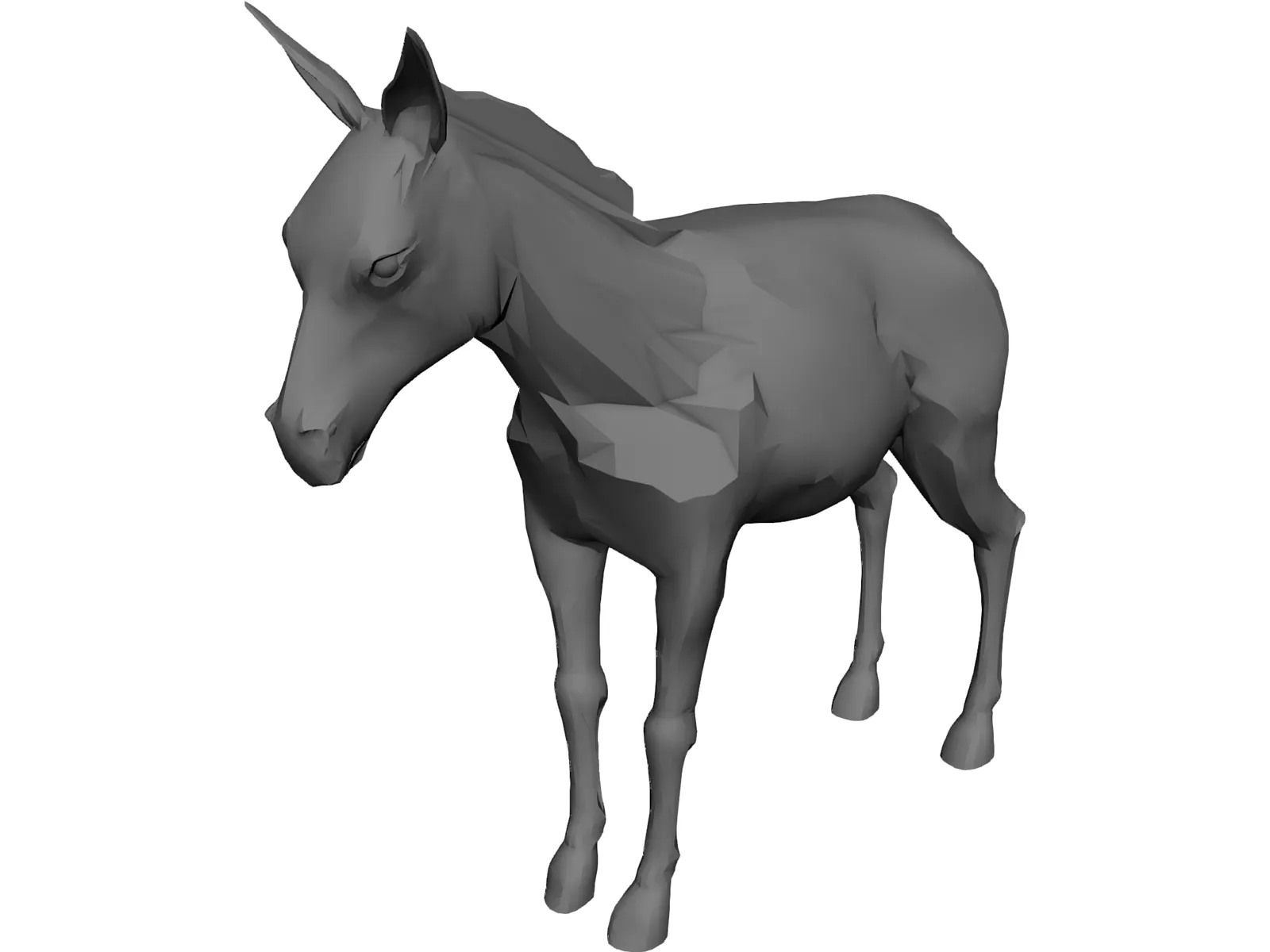 Donkey 3D Model main preview