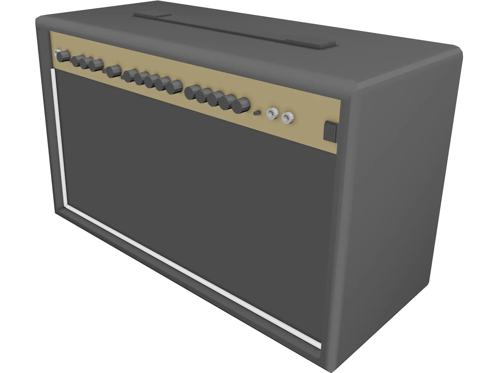 Marshall AMP MG100DFX 3D Model main preview