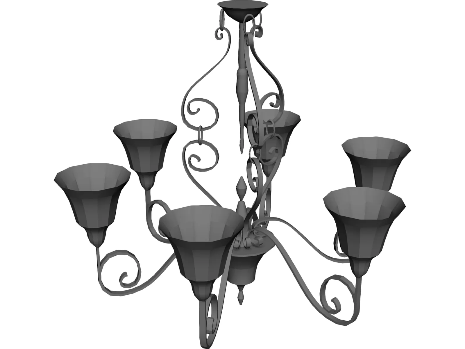 Chandelier 3D Model main preview