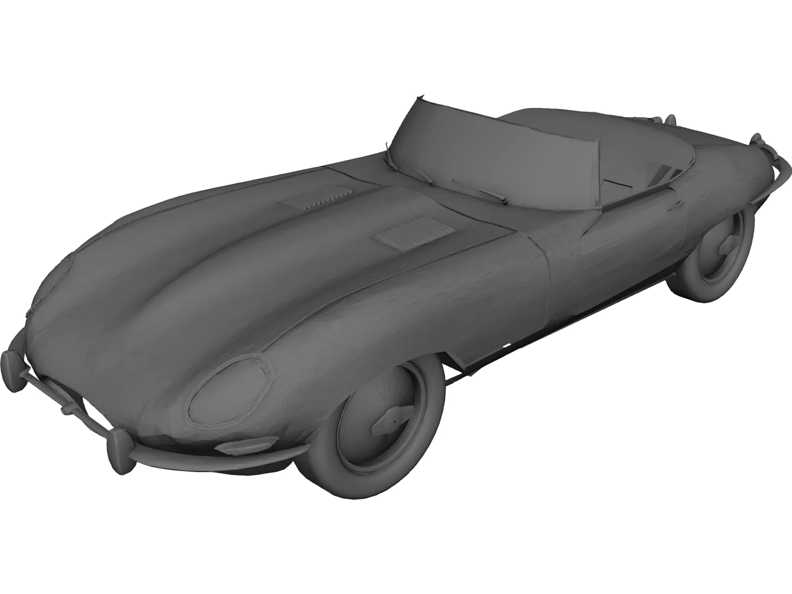 Jaguar XKE Roadster 3D Model main preview