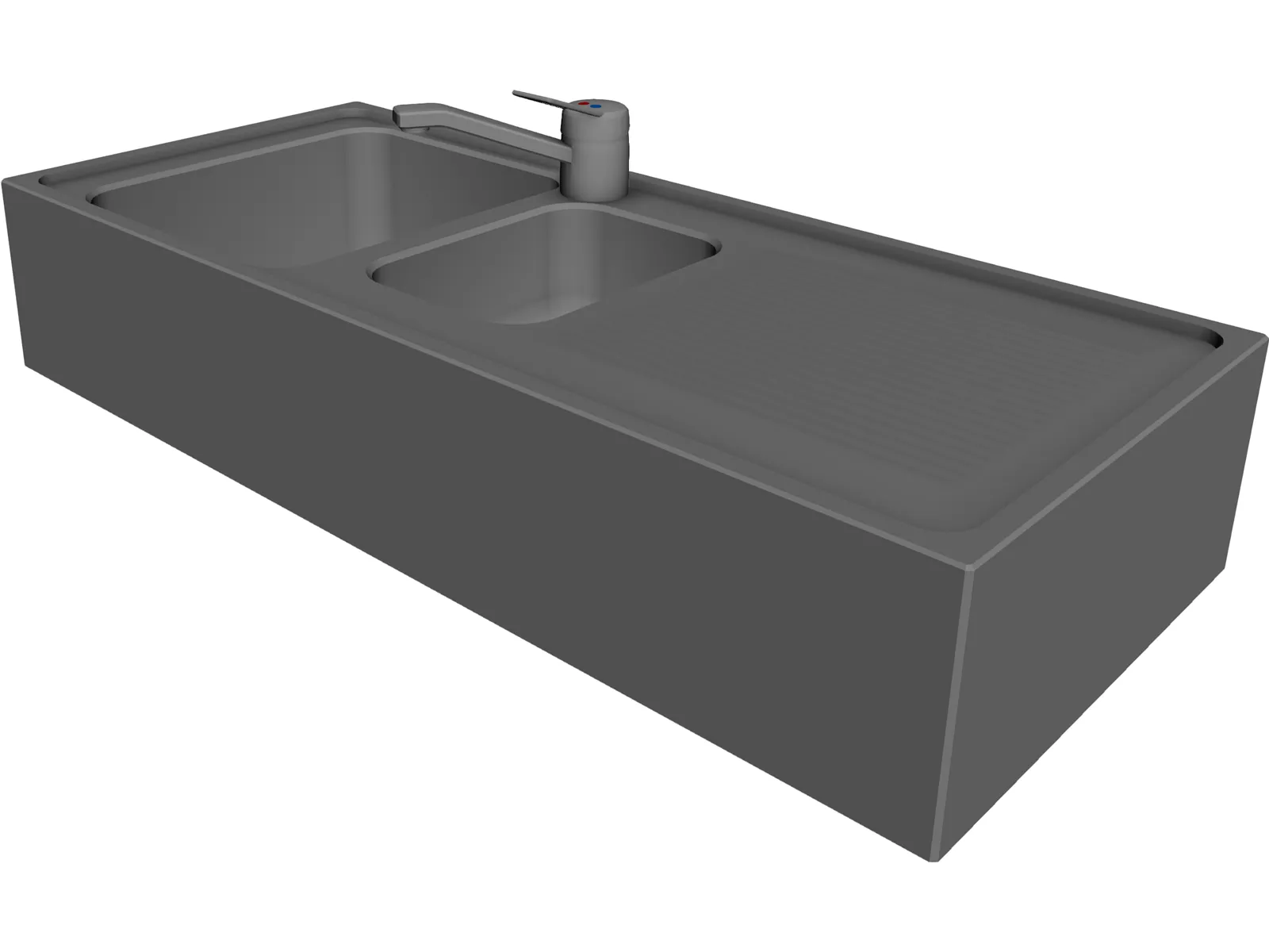 Kitchen Sink 3D Model main preview