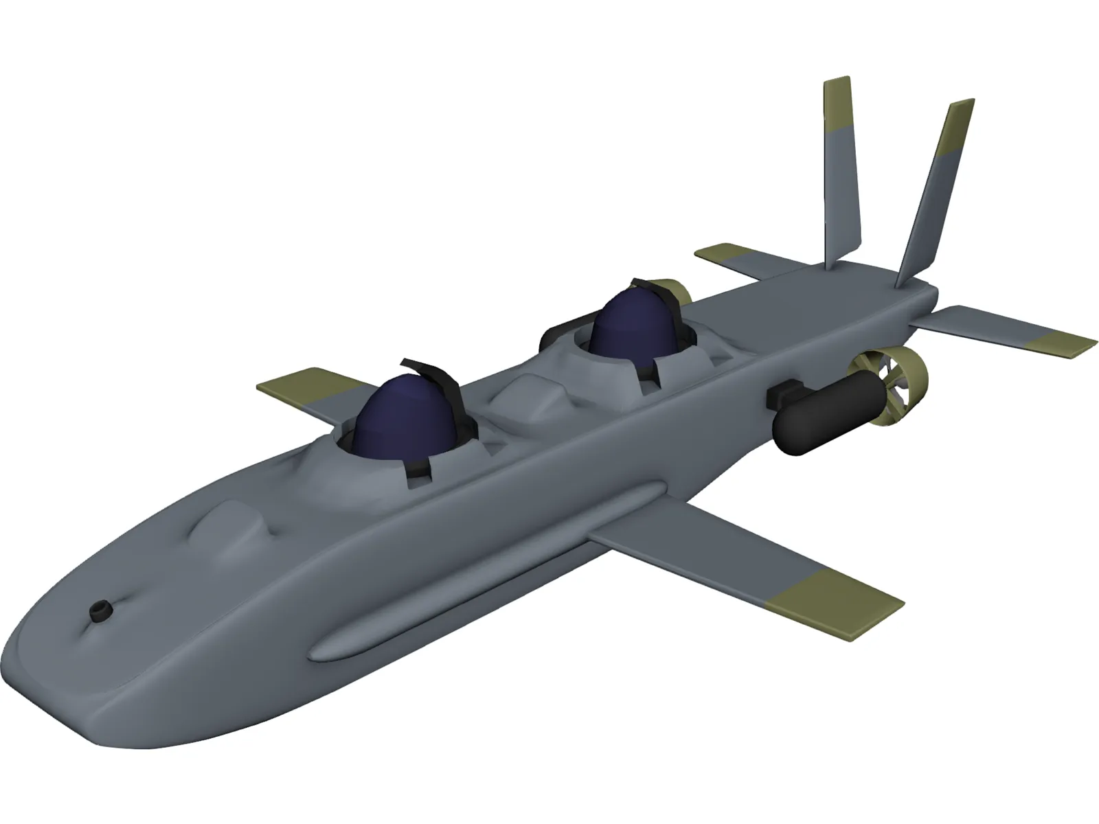 Deepflight Aviator 3D Model main preview