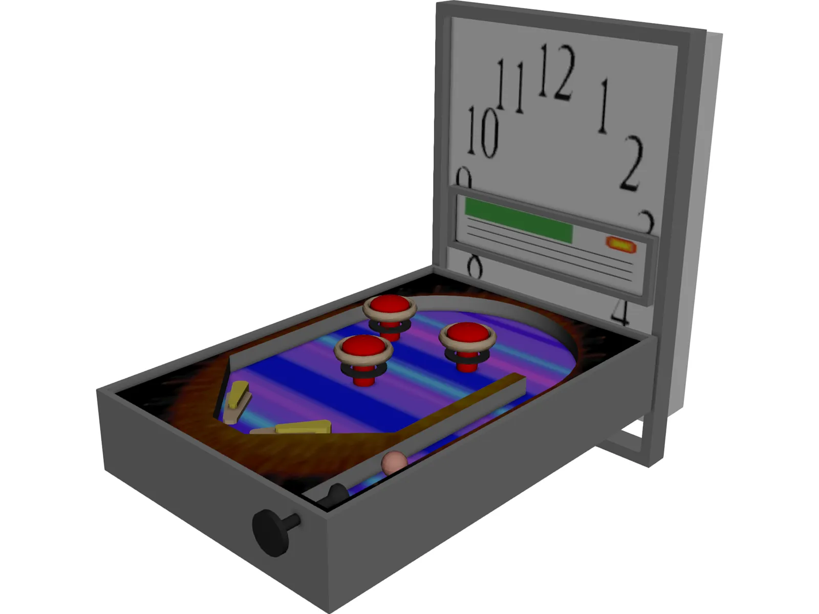 Pinball 3D Model main preview