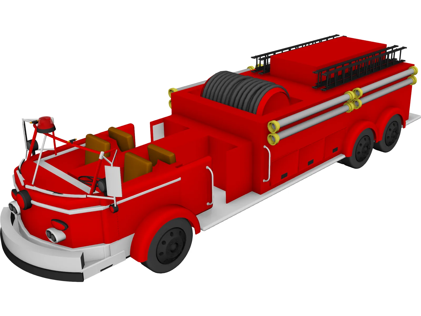 Fire Engine 3D Model main preview