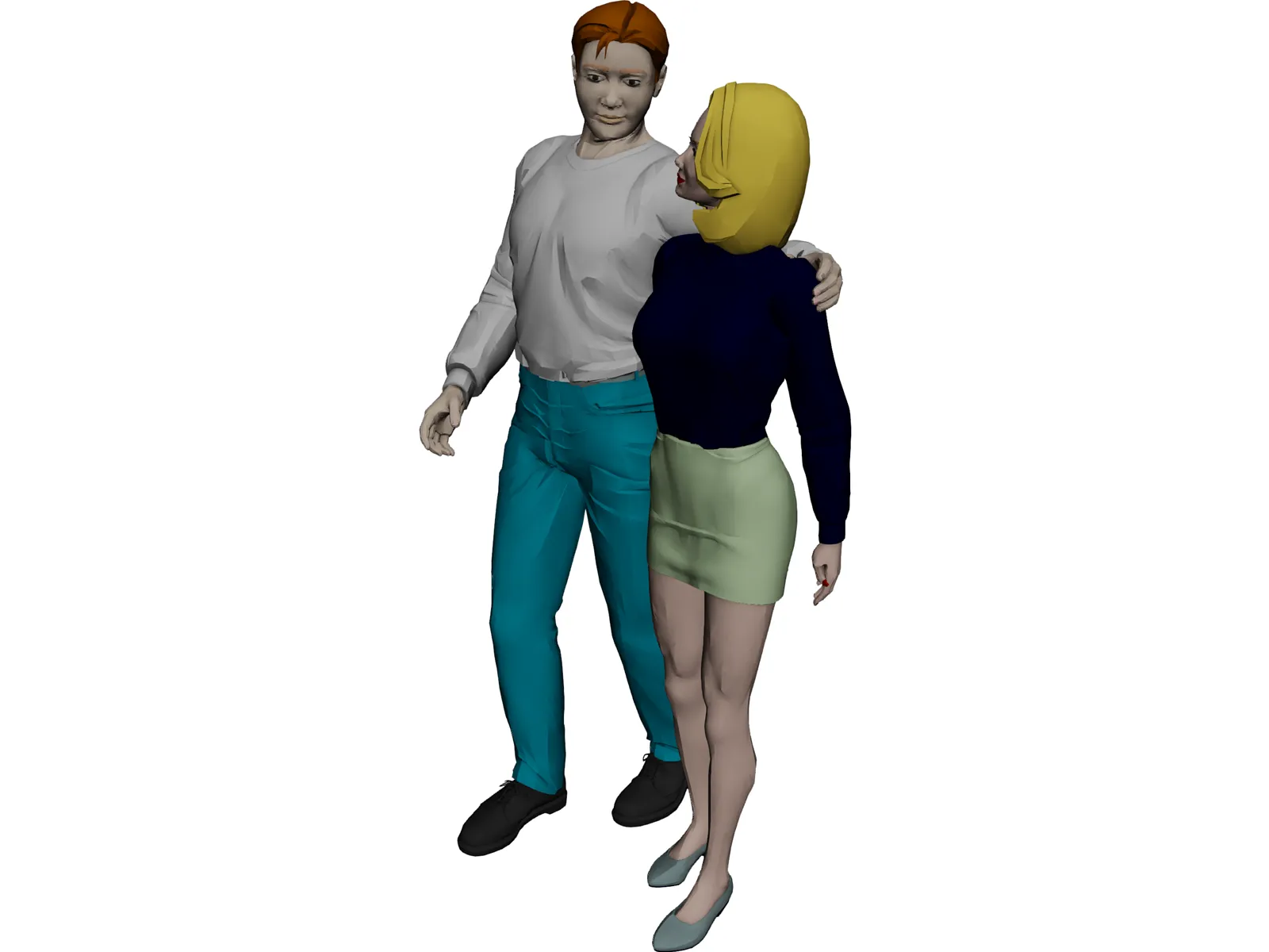 Man and Woman 3D Model main preview