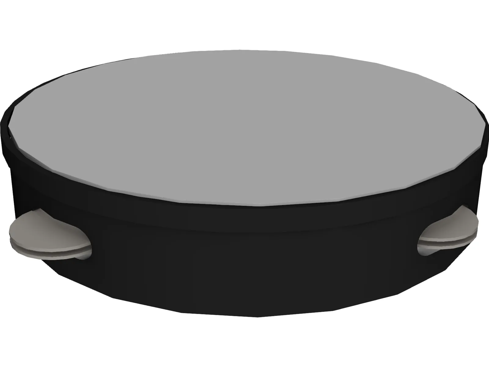 Tamborine 3D Model main preview