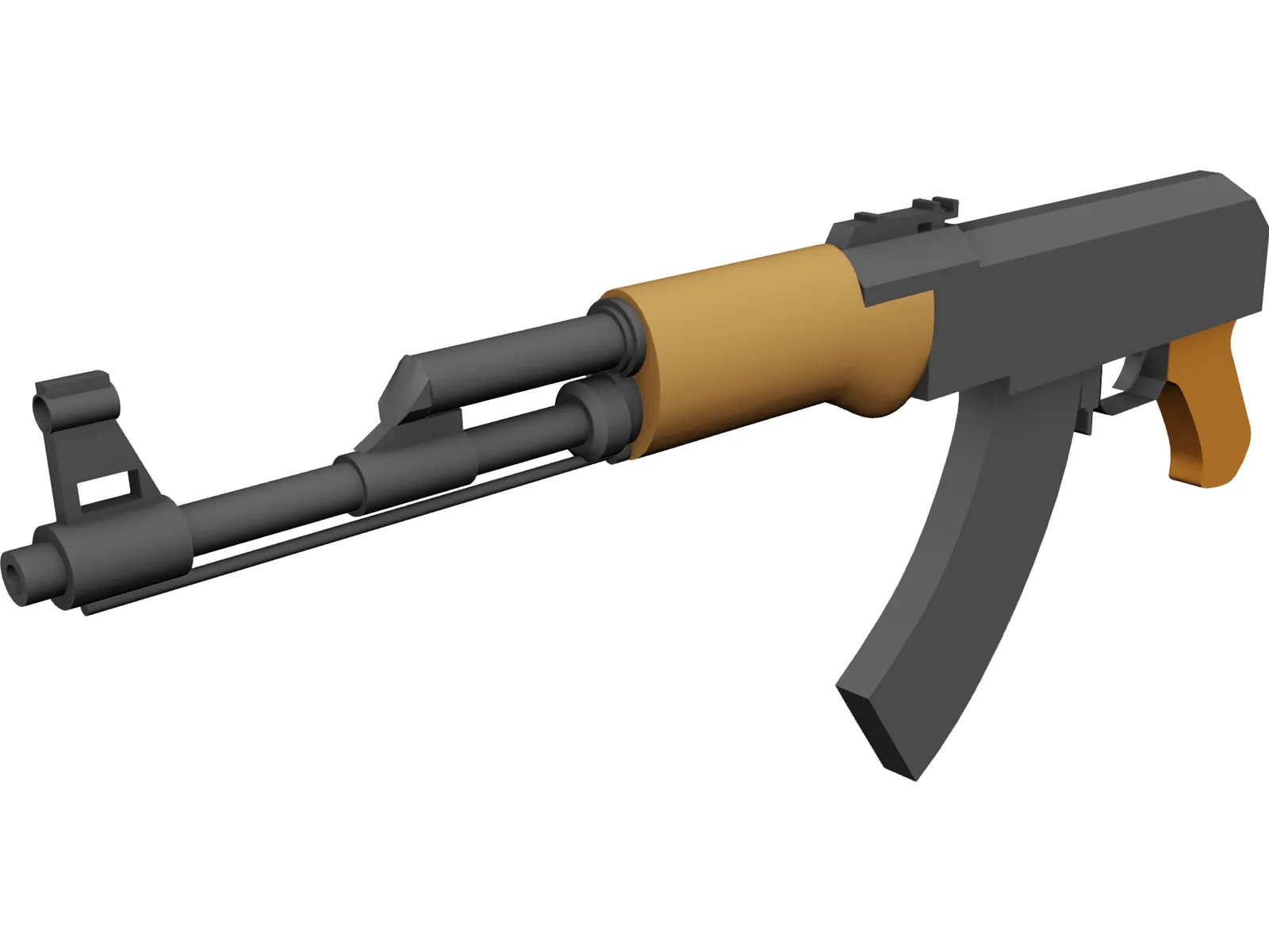 AK-47 Assault Rifle 3D Model main preview