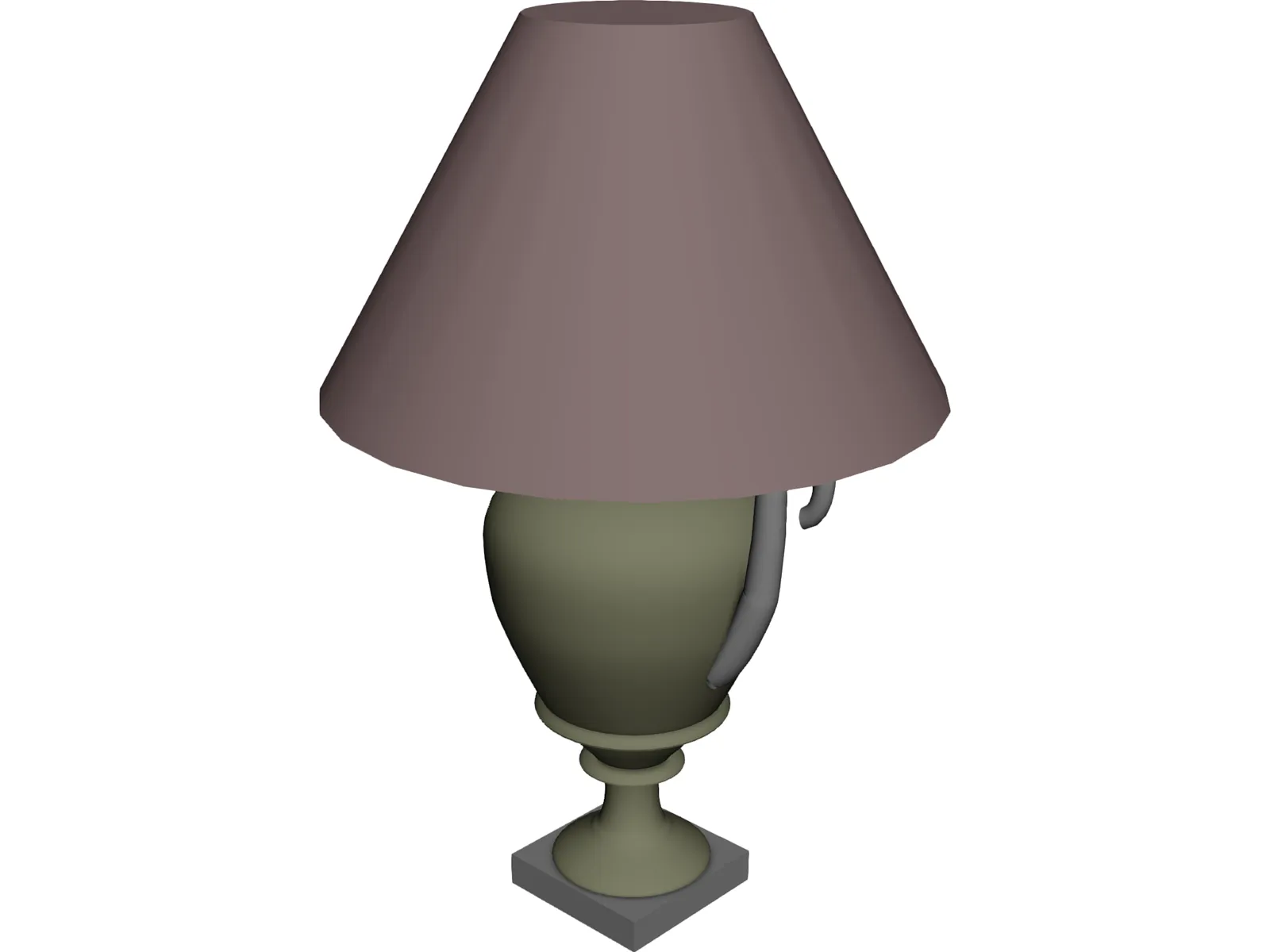 Table Lamp 3D Model main preview