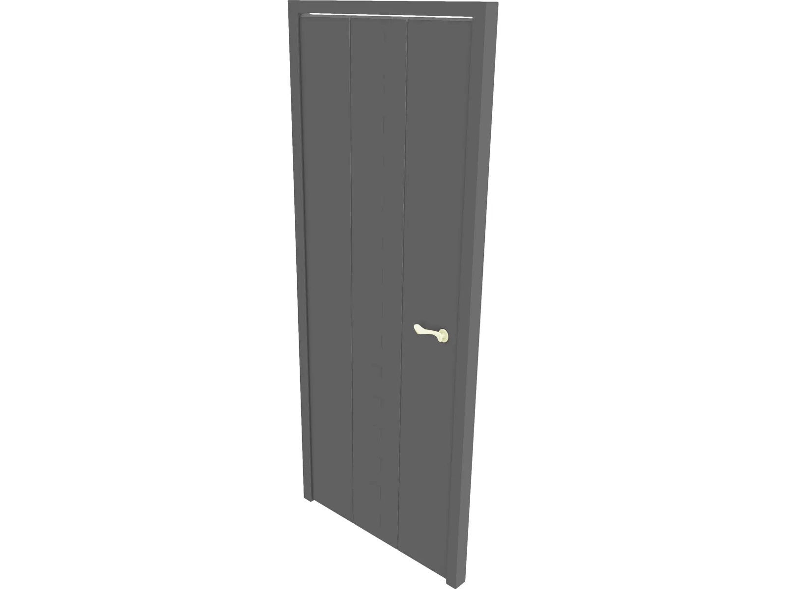 Door Decorative Center Panel 3D Model main preview