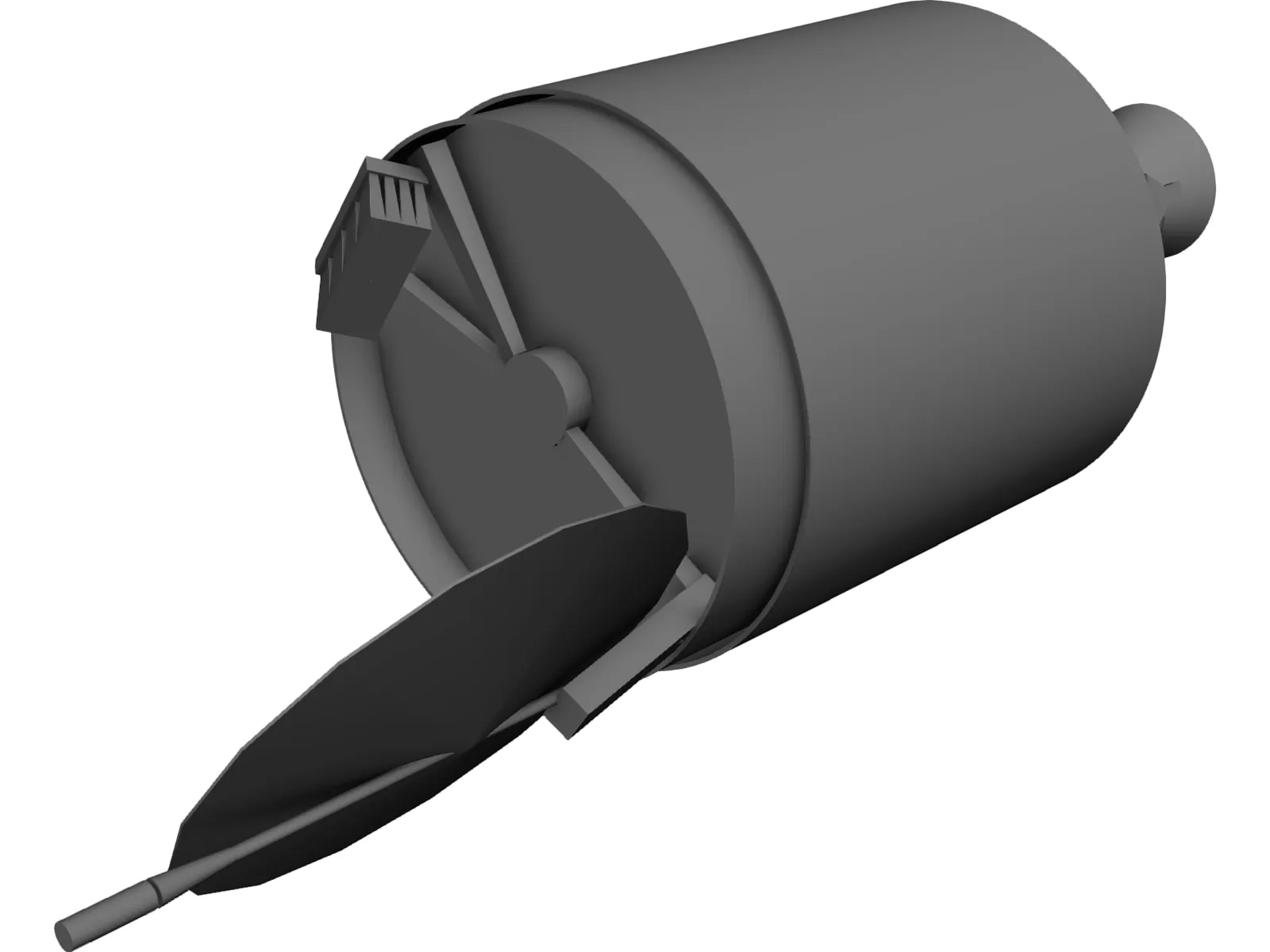 Hughes 376 Communications Satellite 3D Model main preview