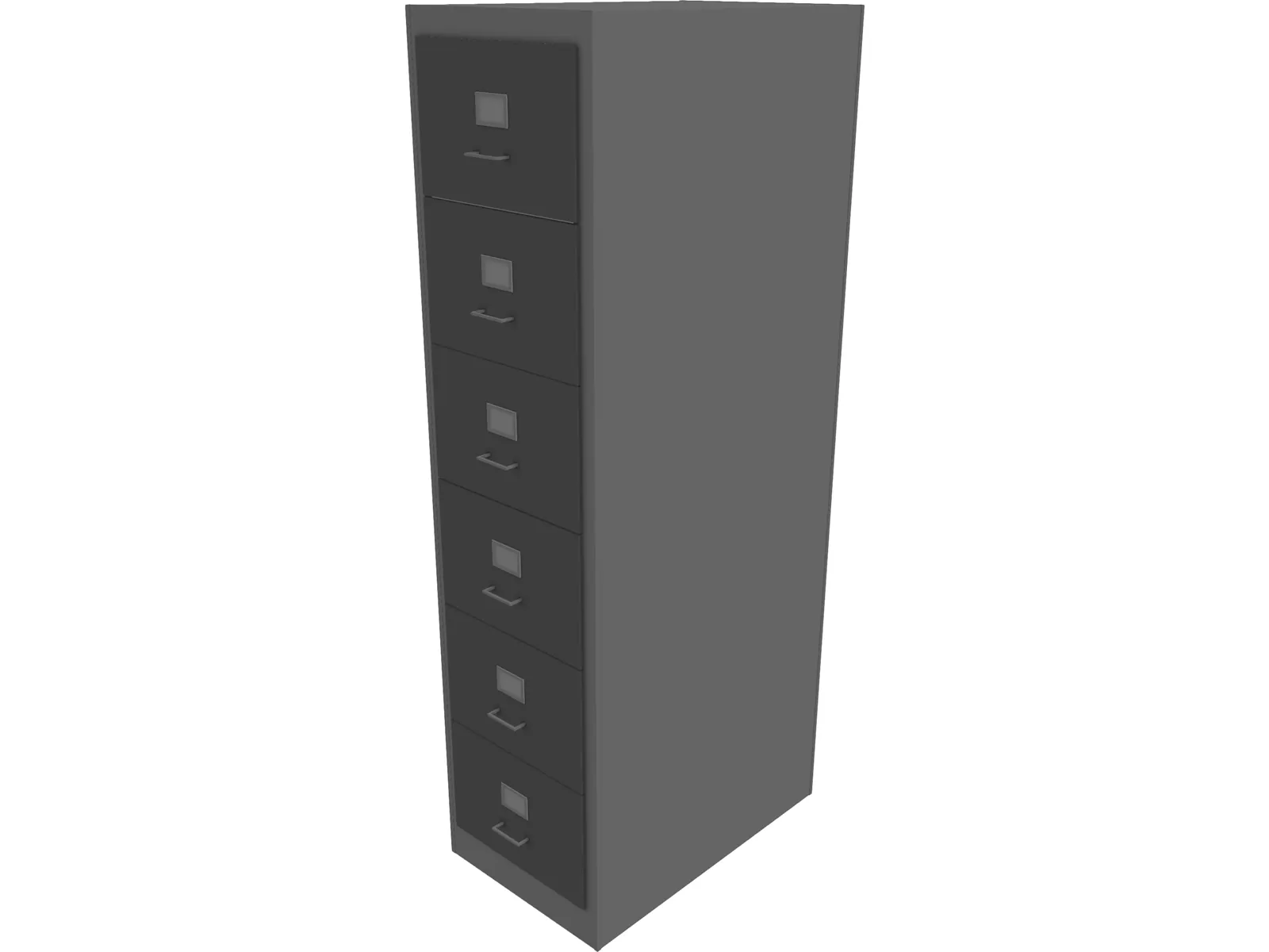 File Cabinet 3D Model main preview