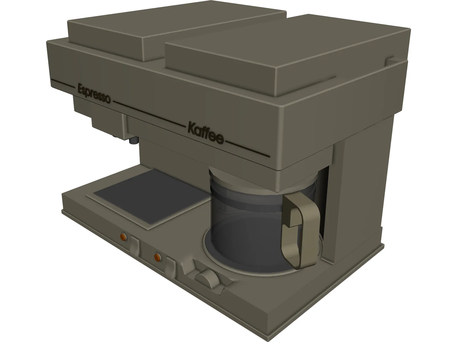 Coffee Machine 3D Model main preview