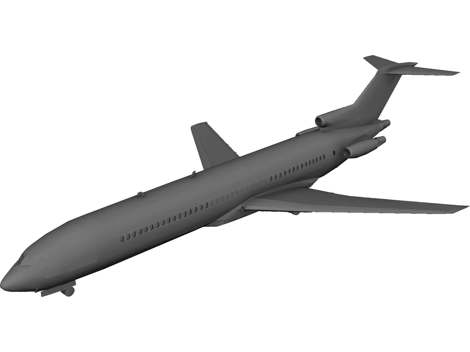 Boeing 727 3D Model main preview