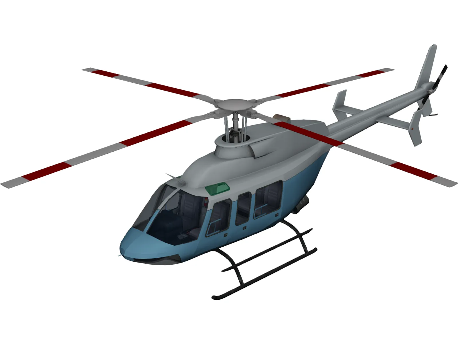 Bell 407 3D Model main preview
