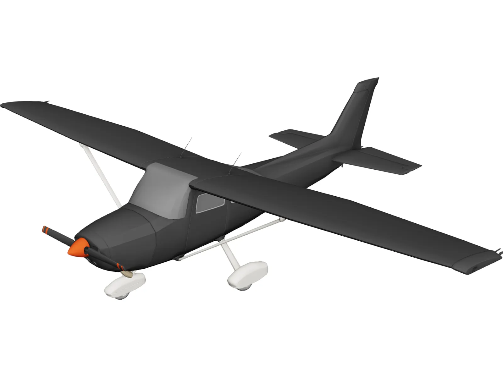 Cessna 172 3D Model main preview
