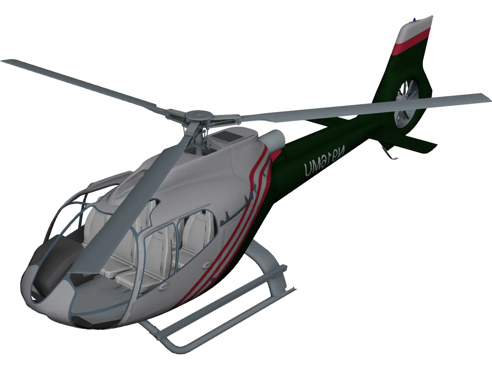 Eurocopter EC-130 3D Model main preview