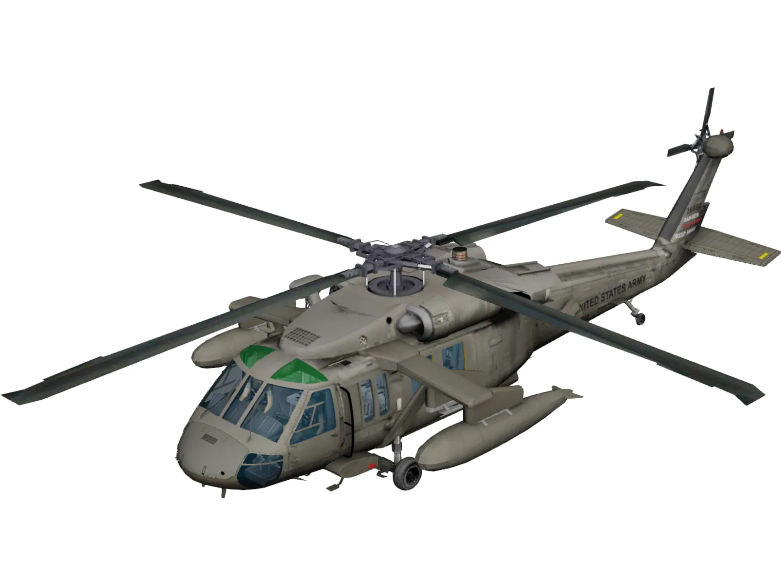 Sikorsky UH-60 Black Hawk 3D Model main preview