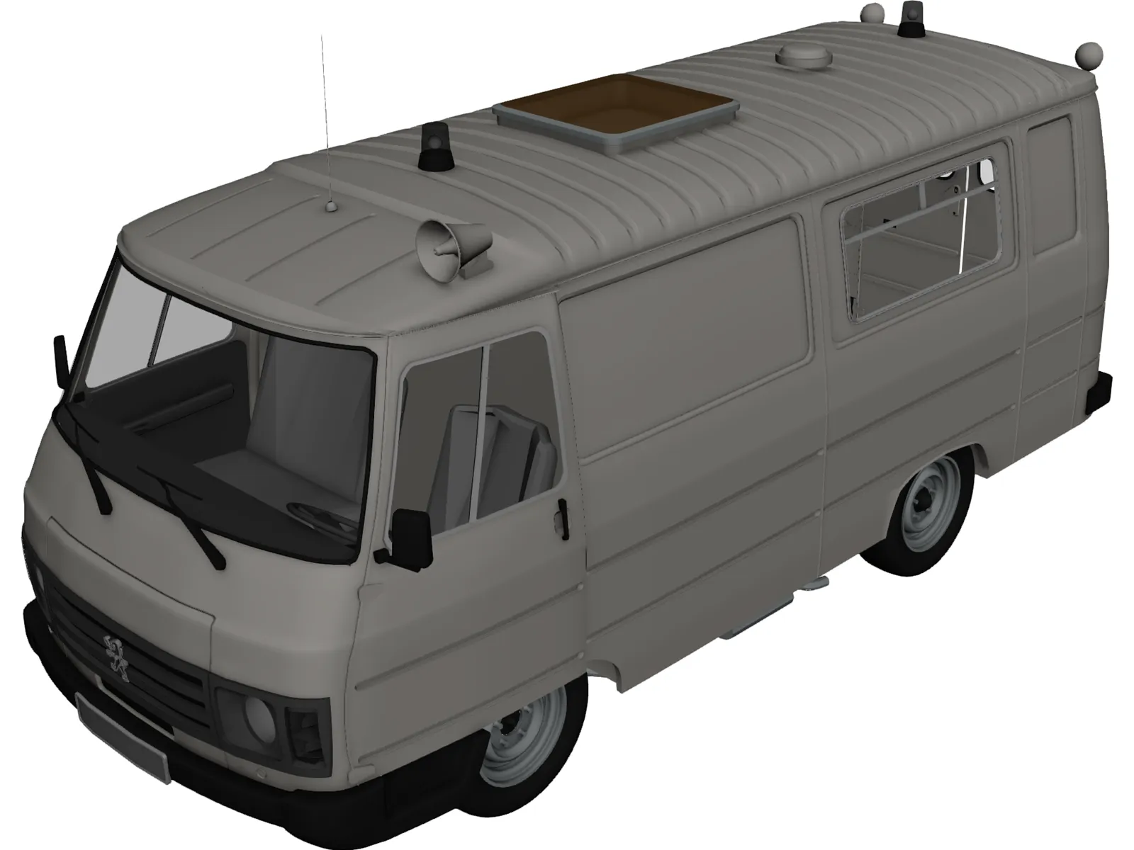 Peugeot J9 3D Model main preview