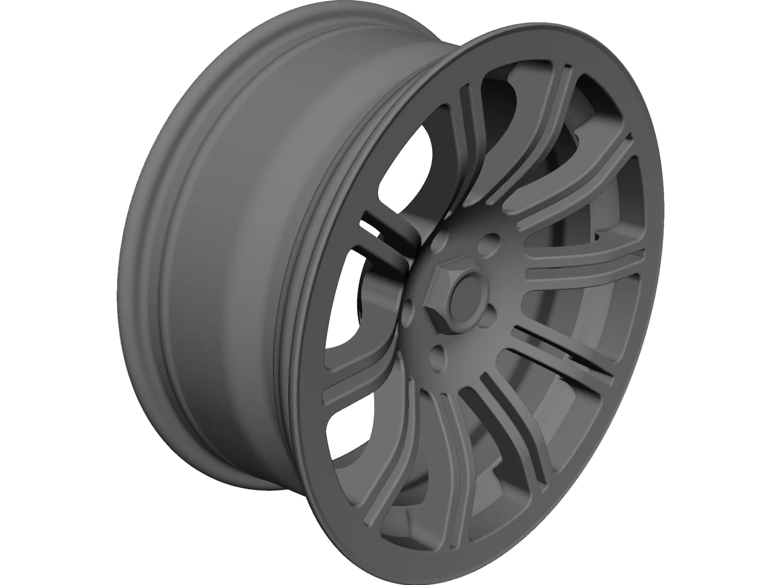 Rim 17 inch 10 spoke 3D Model main preview
