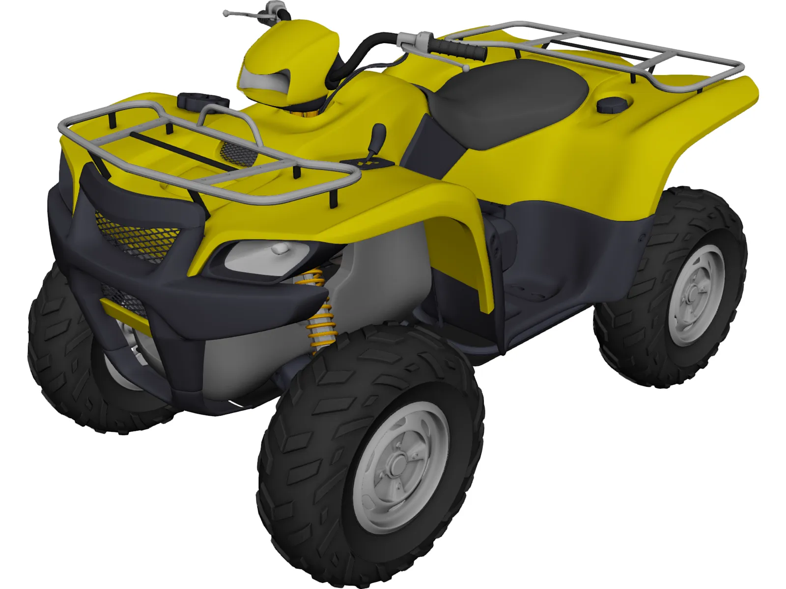 Suzuki Quad Cycle 3D Model main preview