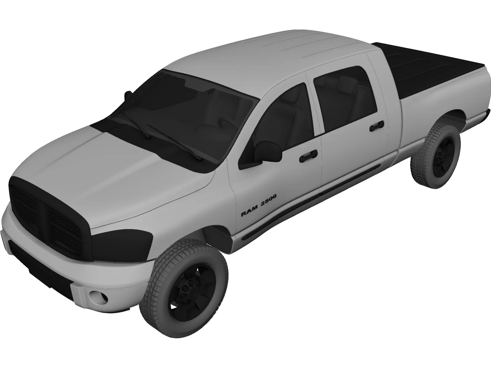 Dodge Ram 2500 3D Model main preview
