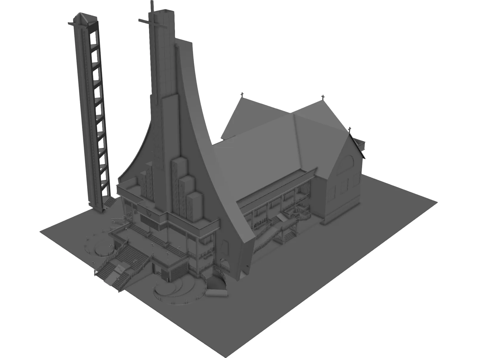 Church 3D Model main preview