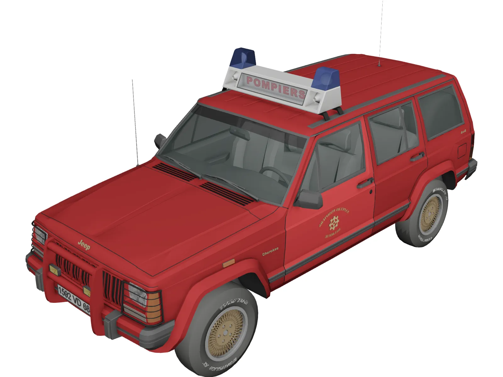 Jeep Cherokee VLTT 3D Model main preview
