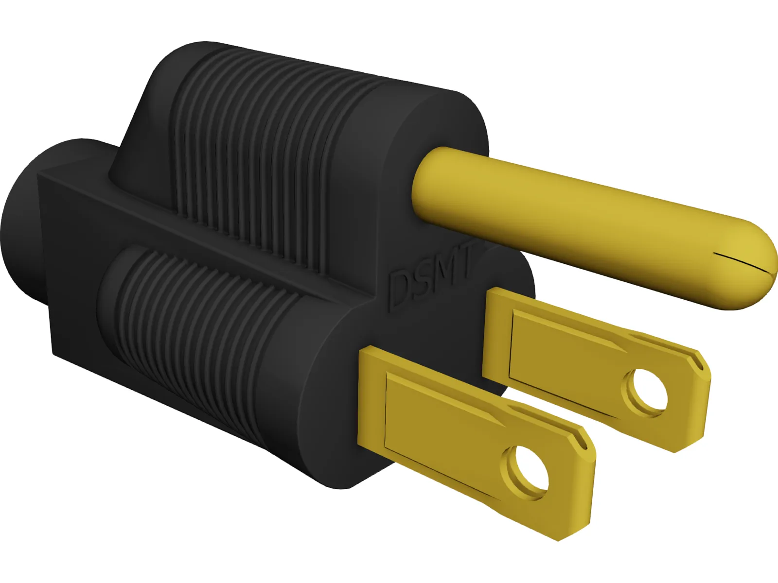 Power Plug 3D Model main preview
