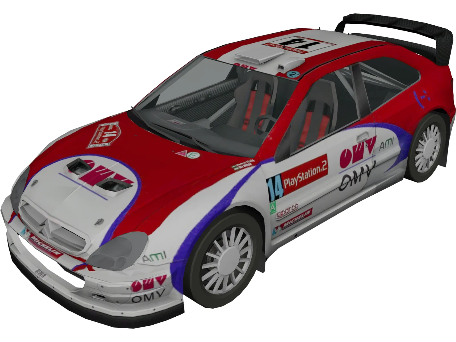Citroen Xsara WRC 3D Model main preview