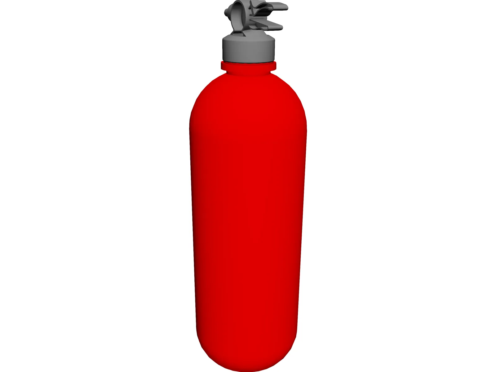 Gun Cap on Bottle 3D Model main preview