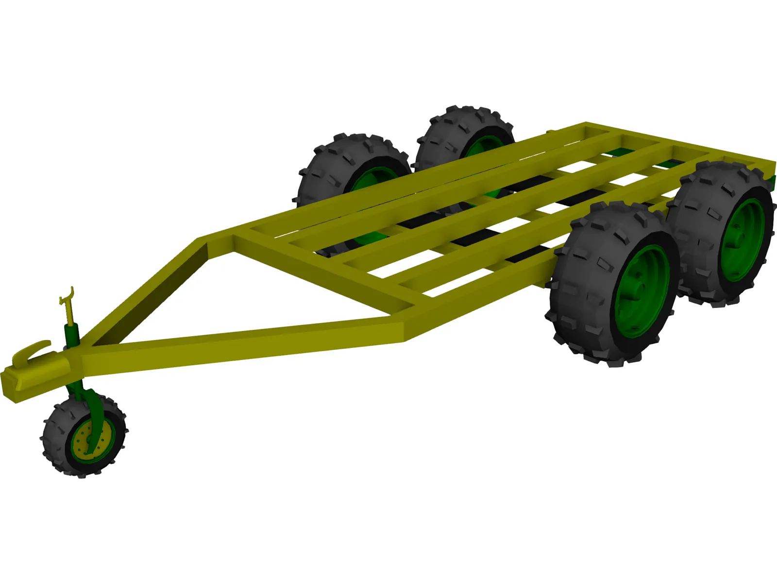 Trailer 3D Model main preview