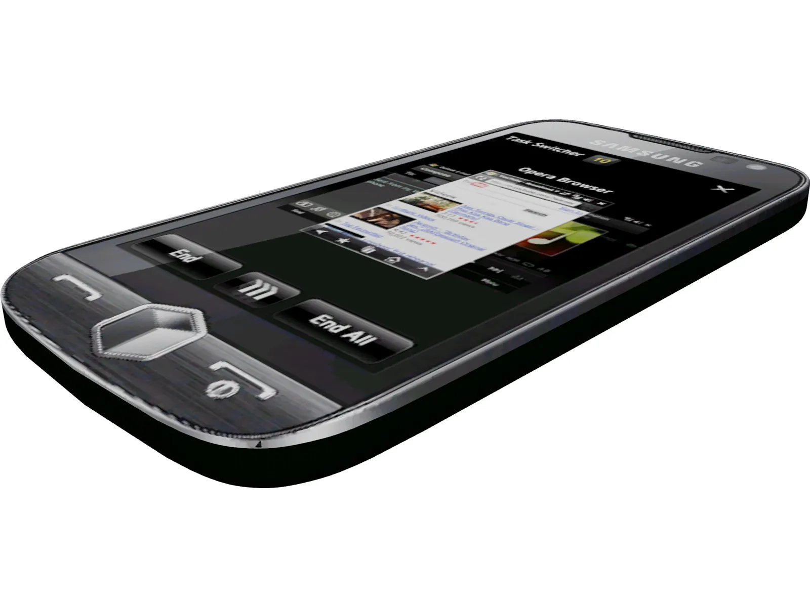 Samsung Omnia II Phone 3D Model main preview